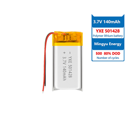 3.7 V 锂离子电池102023-400mah